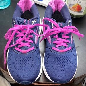 Brooks Women's Navy and Magenta Athletic Shoes